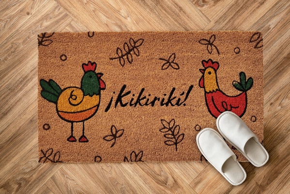 Felpudo Coco Natural Kikiriki 40x70